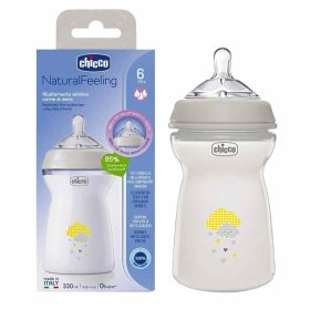 شیشه شیر جریان سریع Step Up New چیکو 330 میل طرح ابر  Chicco