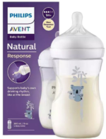 شیشه شیر طلقی ریسپانس نچرال 260میل اونت طرح کوالا Avent