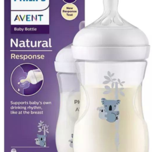 شیشه شیر طلقی ریسپانس نچرال 260میل اونت طرح کوالا Avent