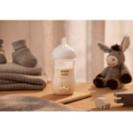 شیشه شیر طلقی ریسپانس نچرال 260میل اونت طرح زرافه Avent - تصویر 3